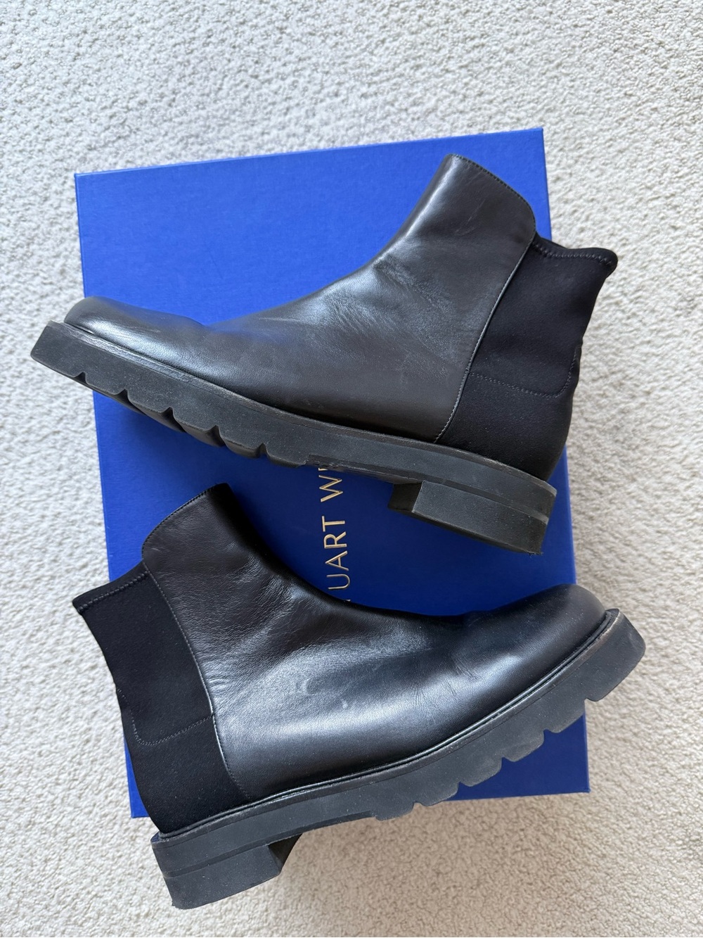 Stuart Weitzman 50 50 Lift Bootie black size 9